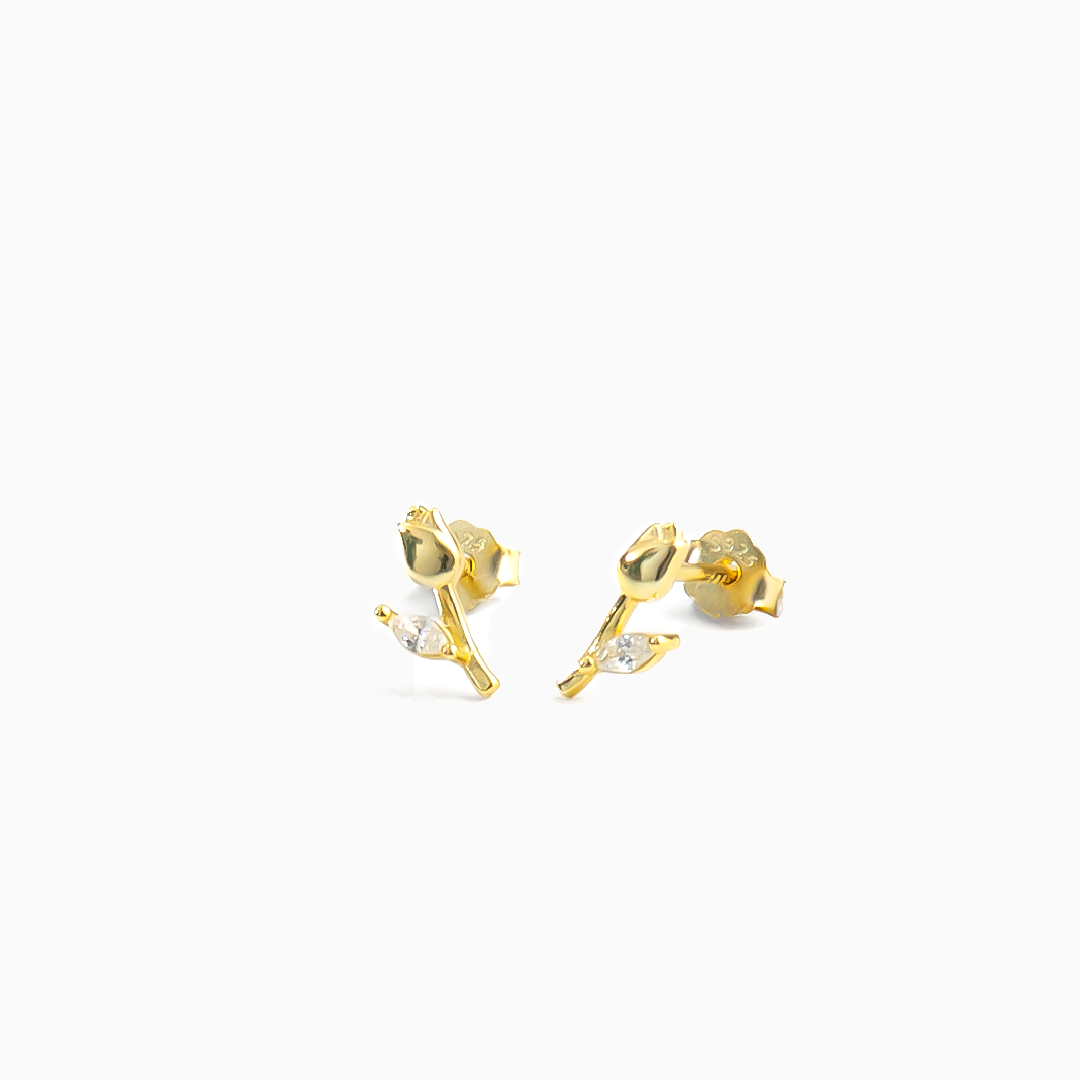 Aretes Lila mini - PLATA 925