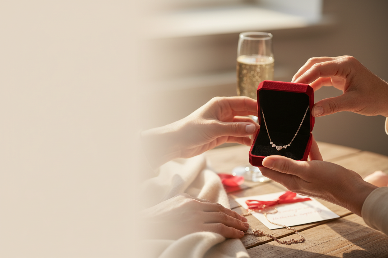 algo mas natural pero que se entrega una joya prero al lado derecho para mi joyeria comoj un regalo