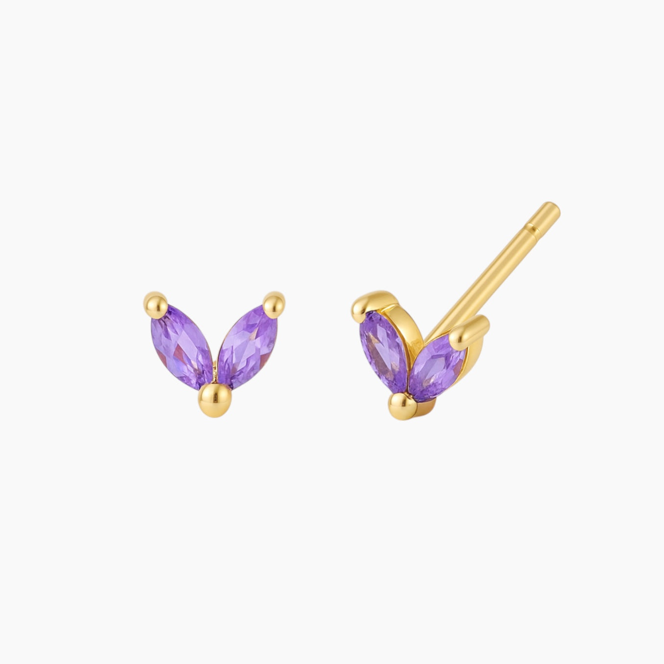 Aretes Alejandra Purple