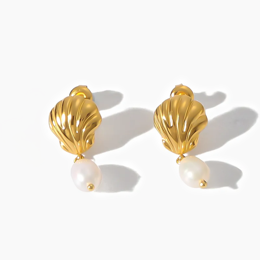 Aretes Golden Shell