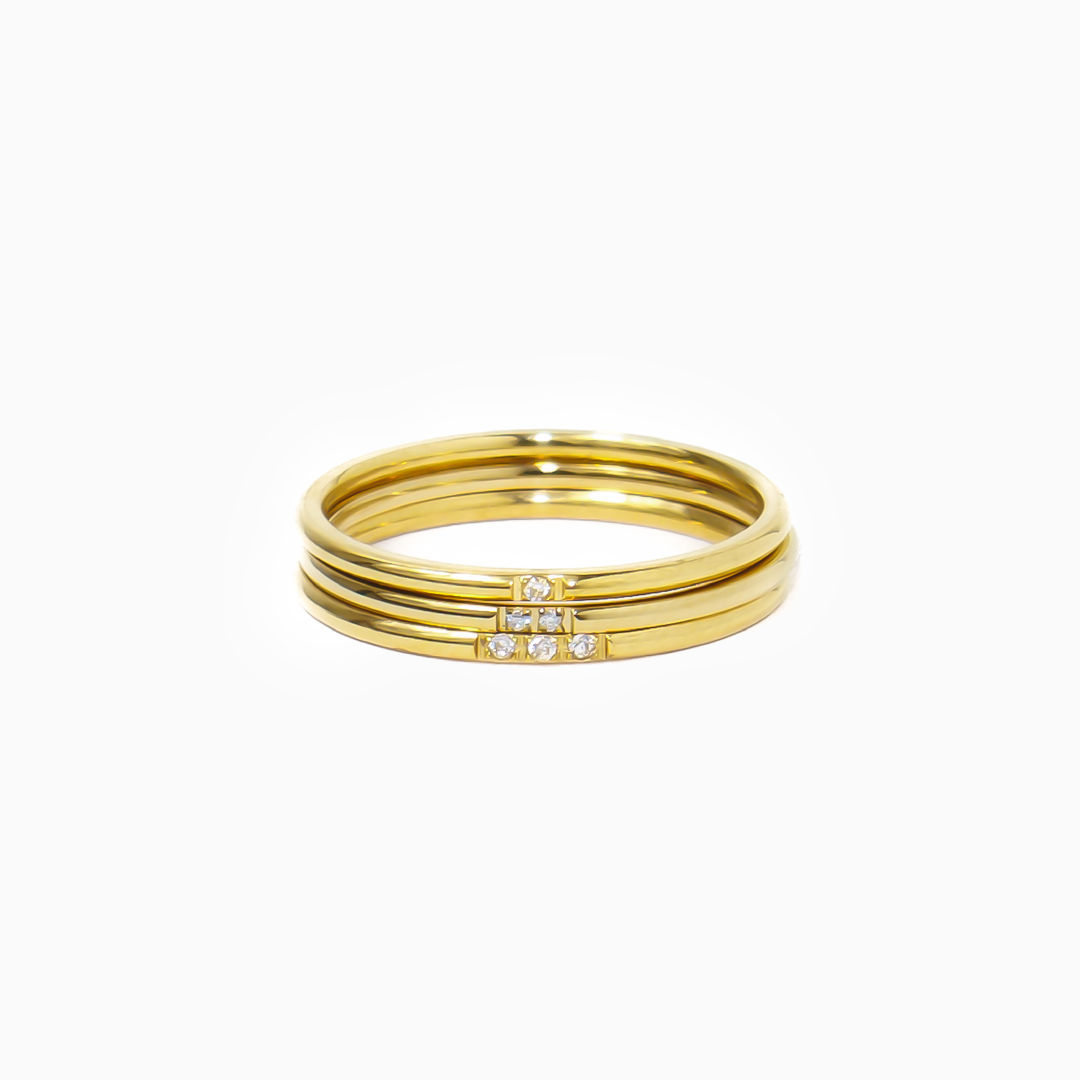 Anillo Elan - 2 PIEDRAS