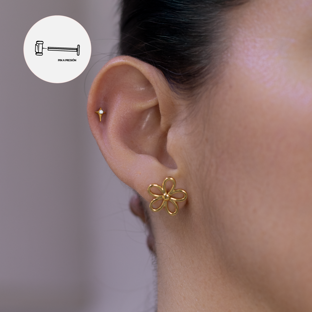 Star Piercing - TITANIO