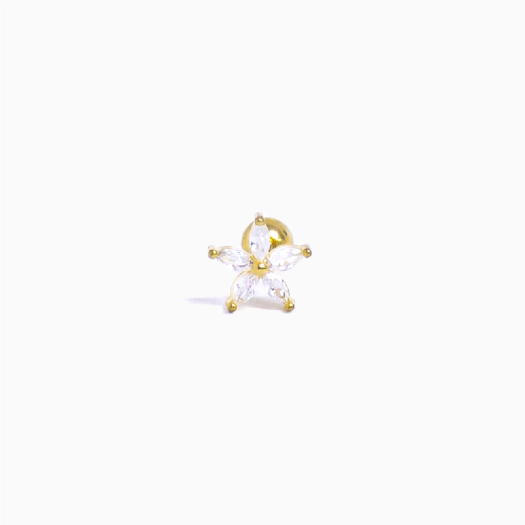 Leyla Piercing Gold - TITANIO