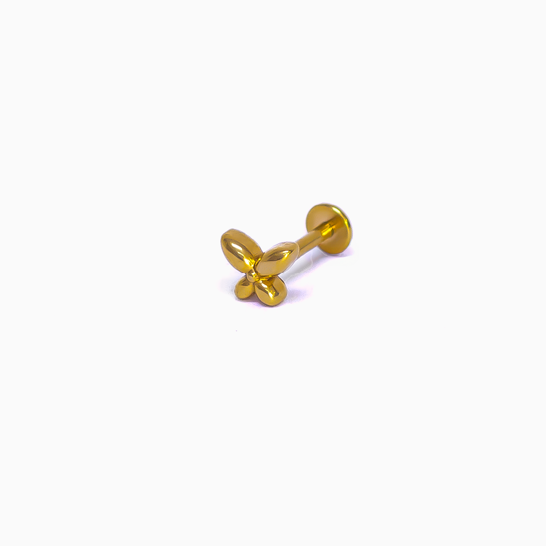 Butterfly Piercing Gold - TITANIO