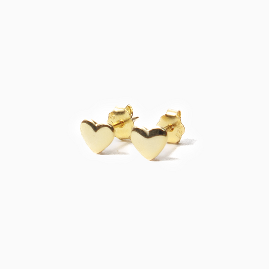 Aretes Mini Heart - PLATA 925