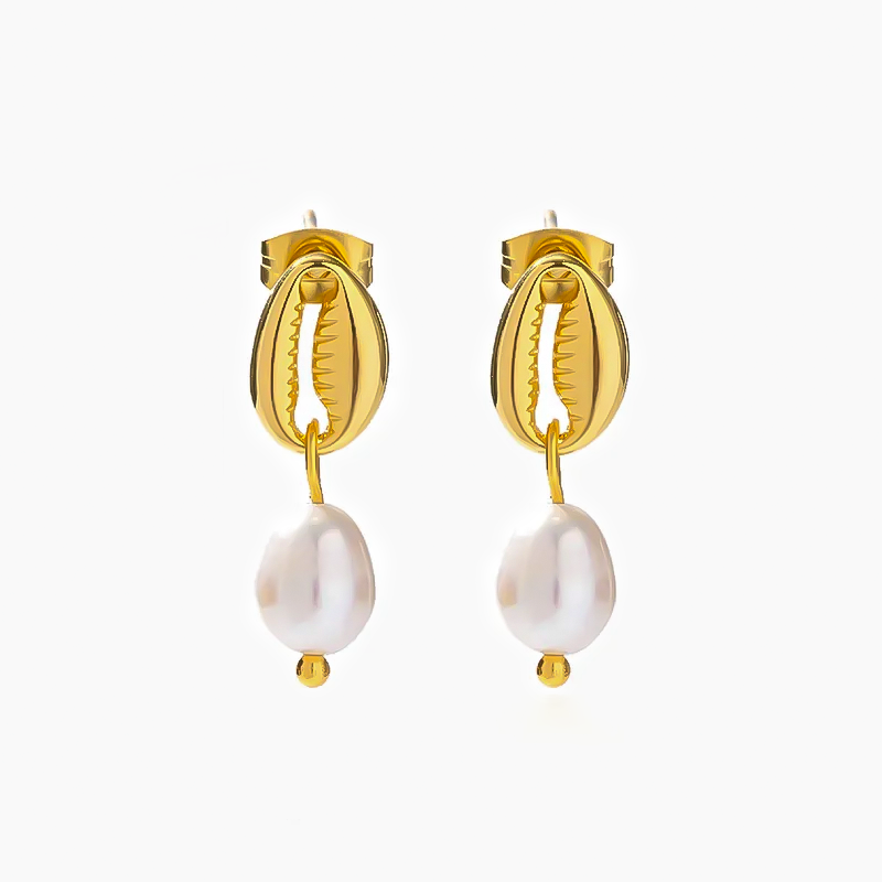 Aretes Pear Shell