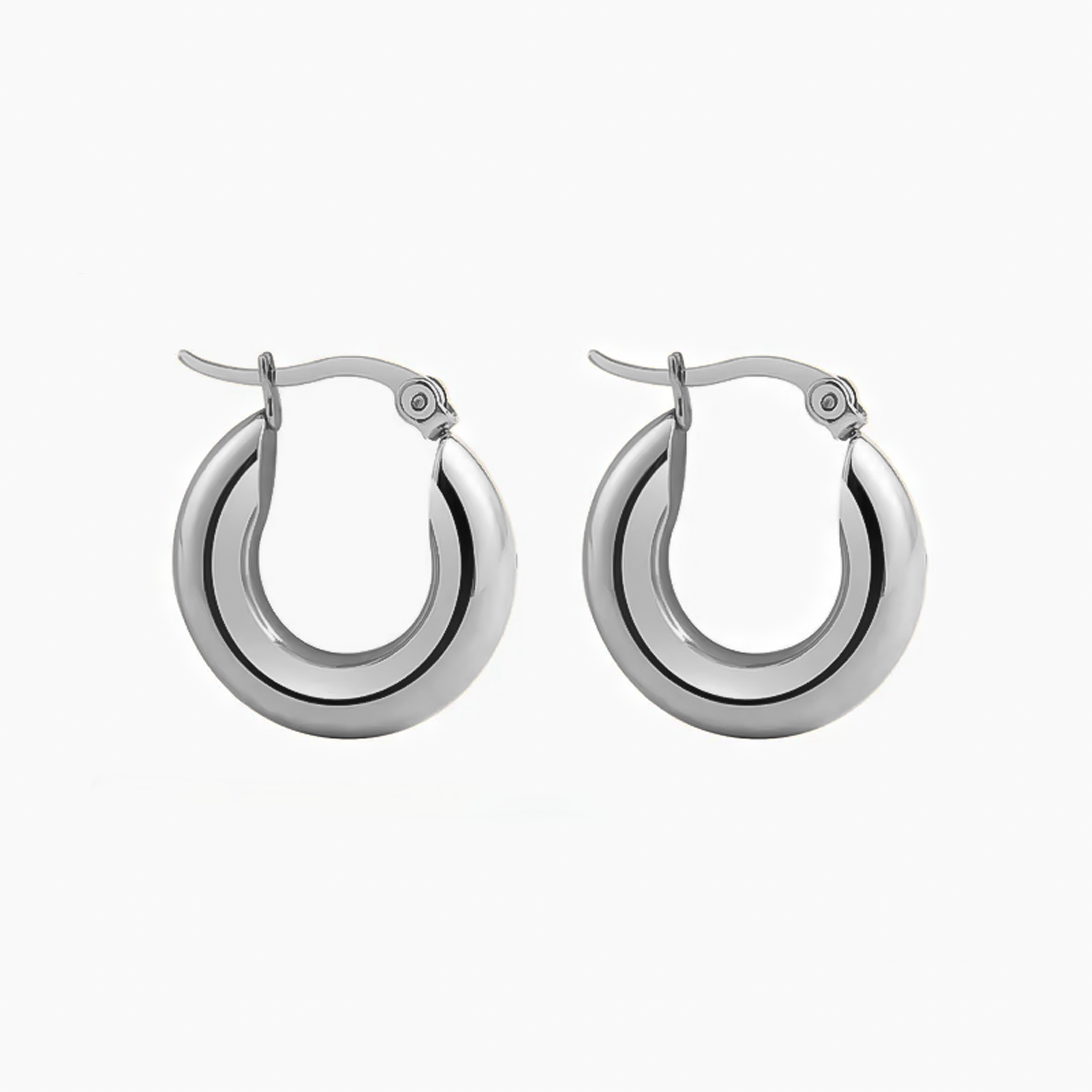 Argollas Donuts Silver