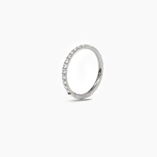 Tahiti Hoops 8mm - TITANIO SILVER