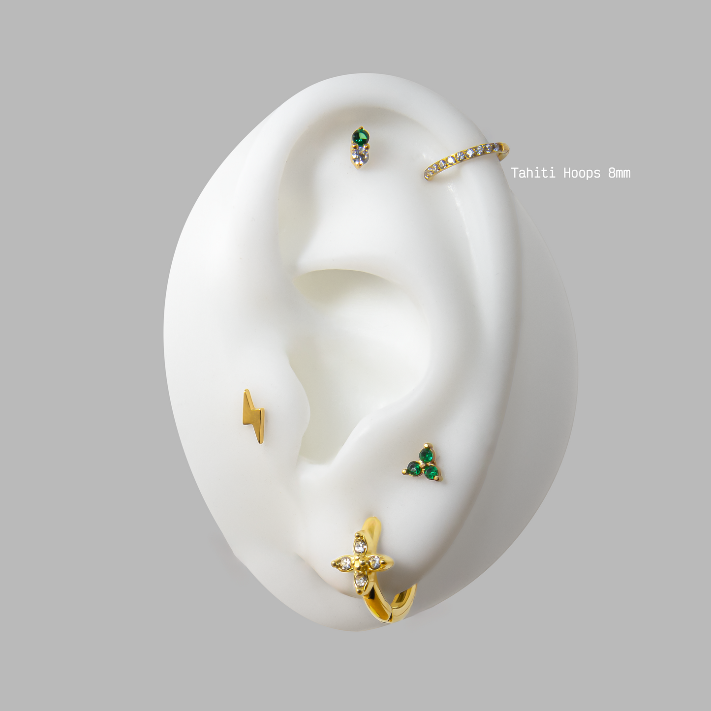 Tahiti Hoops - TITANIO GOLD