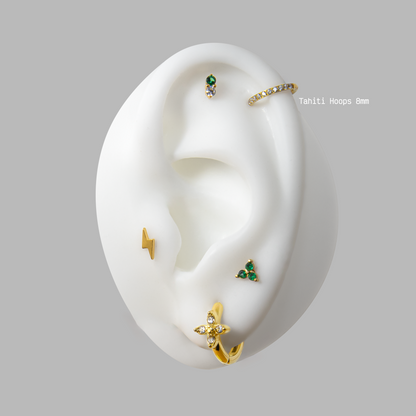 Tahiti Hoops - TITANIO GOLD